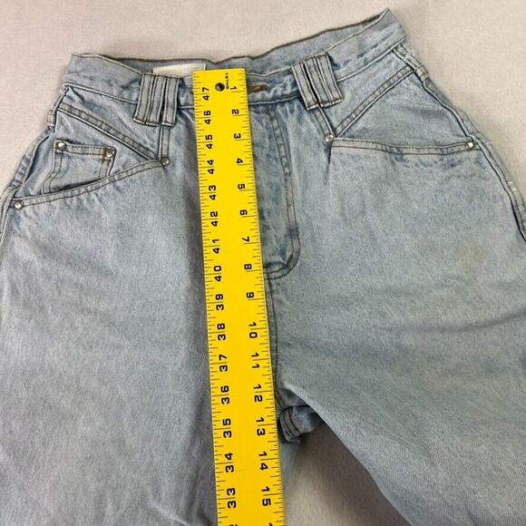 BILL BLASS Mom Jeans Womens 10 Light Wash High Rise 100% Cotton Retro 80s Vtg - Picture 5 of 13